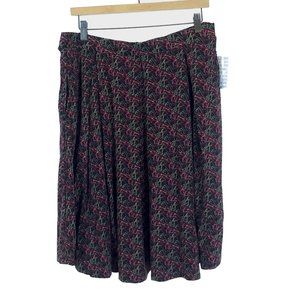 NWT Womens Size XL 3XL LuLaRoe Madison Box Pleat Knee-Length Stretch Waist Skirt